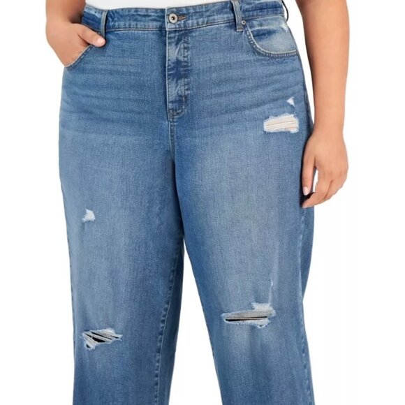 Style & Co High rise Wide Leg Crop Honeybee Wash Size: 18W - Picture 1 of 1
